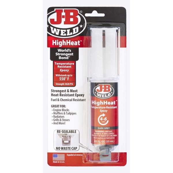 J-B Weld High Heat High Strength Acrylic Epoxy 0.85 oz 50197